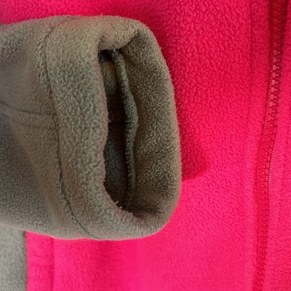 North face Women’s Pink /Gray Denali Zip Fleece Size XL GUC - Picture 5 of 7